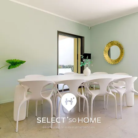 Select'sohome - Pour 8 Personnes Avec Jacuzzi, Vue Et Parking Au Coeur Du Lavandou ! - Moun Pantai Вилла *