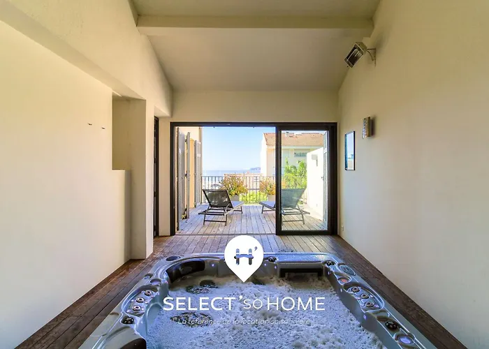 Select'sohome - Pour 8 Personnes Avec Jacuzzi, Vue Et Parking A Quelques Pas Du Port Du Lavandou ! - Moun Pantai فيلة *