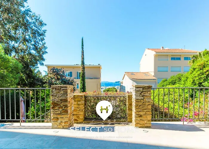 Select'sohome - Pour 8 Personnes Avec Jacuzzi, Vue Et Parking A Quelques Pas Du Port Du Lavandou ! - Moun Pantai لو لا فاندو